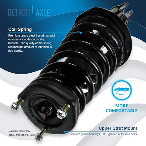 Detroit Axle - 8pc Suspension Kit for 1997-2001 Camry Lexus ES300, 1997-2003 Toyota Avalon Solara Complete Front Rear 4 Struts with Coil Spring 4 Sway Bar Links 1998 1999 2000 Replacement Strut Shock in Saudi Arabia