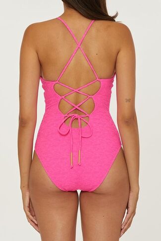 Trina Turk Women's Indio Plunge Strappy Maillot One Piece Swimsuit, Adjustable, Bathing Suits in Saudi Arabia