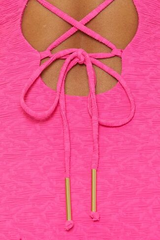 Trina Turk Women's Indio Plunge Strappy Maillot One Piece Swimsuit, Adjustable, Bathing Suits in Saudi Arabia