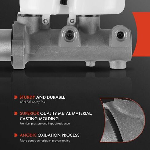 A-Premium Brake Master Cylinder with Reservoir and Sensor Compatible with Ford E-250 2003-2005, E-250 Econoline 2000, E-350 Club Wagon 2003-2005, E-350 Econoline Club Wagon 1999-2002, E-350 Super Duty in Saudi Arabia