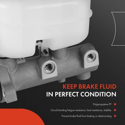 A-Premium Brake Master Cylinder with Reservoir and Sensor Compatible with Ford E-250 2003-2005, E-250 Econoline 2000, E-350 Club Wagon 2003-2005, E-350 Econoline Club Wagon 1999-2002, E-350 Super Duty in Saudi Arabia