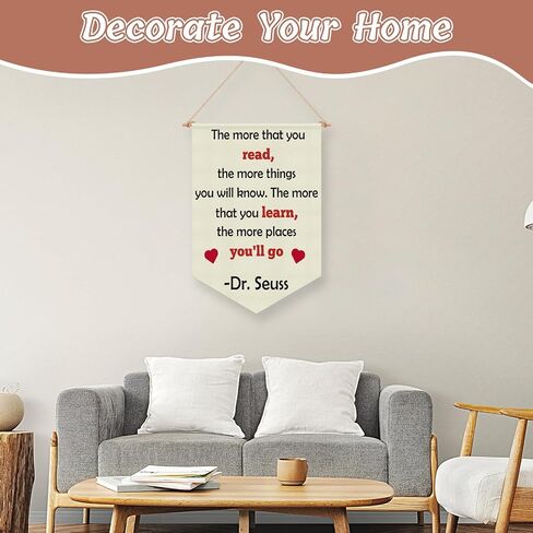 Reading Quote Banner Reading Room Wall Decor Book Lover Gift for Kids Room Hanging Pennant Flag Book Corner Classroom Nursery Living Wall Decor Playroom Banner Bookworms Christmas Birthday Gift in Saudi Arabia