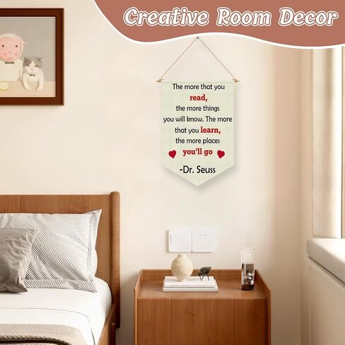 Reading Quote Banner Reading Room Wall Decor Book Lover Gift for Kids Room Hanging Pennant Flag Book Corner Classroom Nursery Living Wall Decor Playroom Banner Bookworms Christmas Birthday Gift in Saudi Arabia