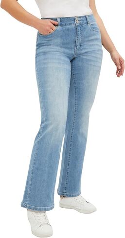 ellos Plus Size Back Elastic Bootcut Jeans in Saudi Arabia
