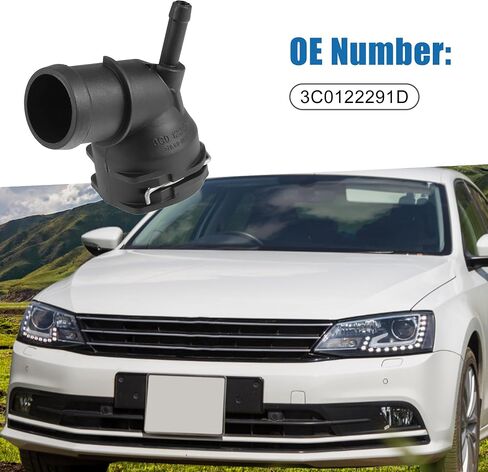 Upper Radiator Coolant Hose Connector 3C0122291D for Volkswagen Jetta 2005-2017 in Saudi Arabia