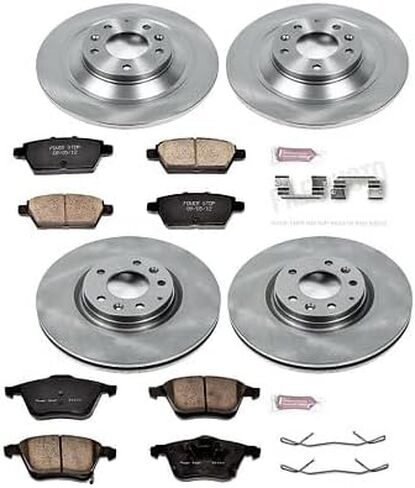 Power Stop KOE4092 Autospecialty Front and Rear Replacement Brake Kit-OE Brake Rotors & Ceramic Brake Pads For Mazda 6 2006-2007 [Model Specific] in Saudi Arabia