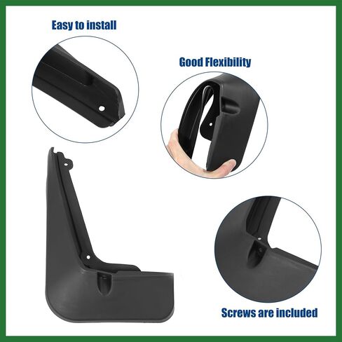 Motoforti Mud Flaps for Chevrolet Equinox 2018 2019 2020 2021 2022 Splash Guard Fender Front and Rear Mudguards Shield Full Protection Mudflaps Black 4Pcs Long-Lasting in Saudi Arabia