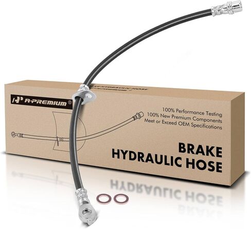 A-Premium Front Passenger Brake Hydraulic Hose Compatible with Toyota and Lexus Models - Camry 2007-2011, ES350 2007-2013 - Replace# 9094702F59 in Saudi Arabia