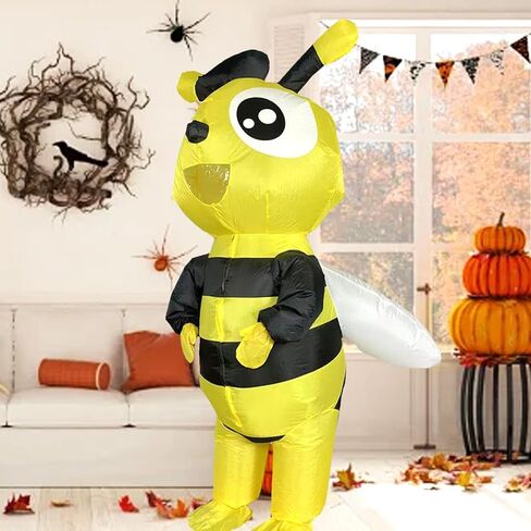 Inflatable Bumble Bee Costume, Inflatable Costume for Adult,Funny Fancy Dress Party Halloween Cosplay Blow Up Costumes Adult in Saudi Arabia