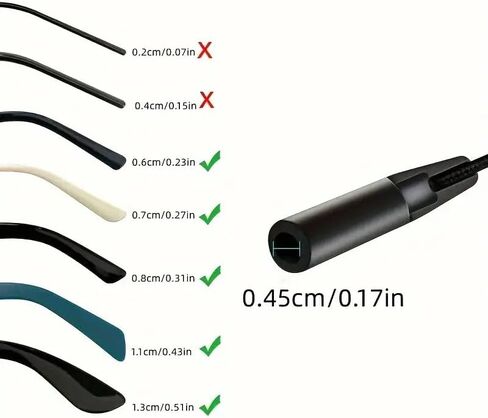 4pcs, Cool Classic Black Glasses Straps, Adjustable Sunglasses Lanyards, Comfortable Practical Glasses Fixers, Outdoor Sports Eyewear Retainers in Saudi Arabia