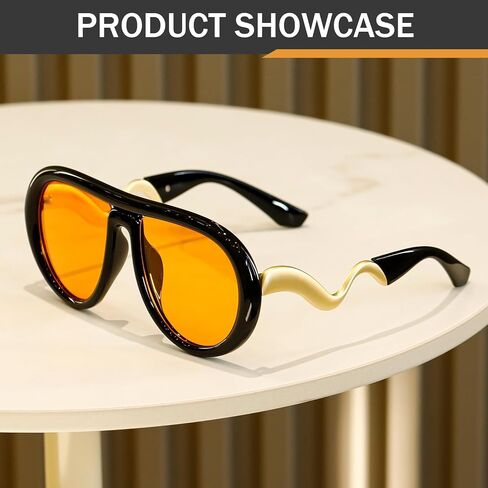 Oversized Polarized Pilot Sunglasses Men Women Oval Metal Designer Style Shades Eyeglasses in Saudi Arabia