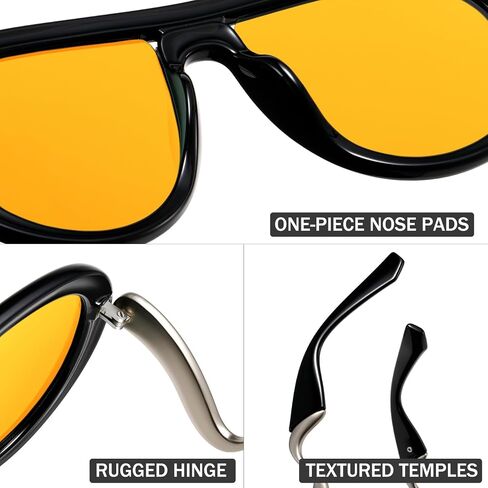 Oversized Polarized Pilot Sunglasses Men Women Oval Metal Designer Style Shades Eyeglasses in Saudi Arabia