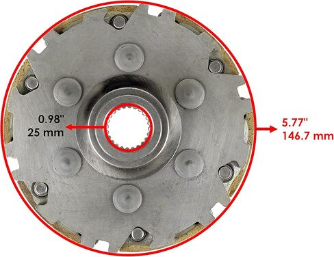 Caltric Wet Clutch Carrier Shoes with Bearing Compatible with Honda TRX500FE Foreman 500 4X4 2005-2019 / TRX500FM Foreman 500 4X4 2005-2019 in Saudi Arabia