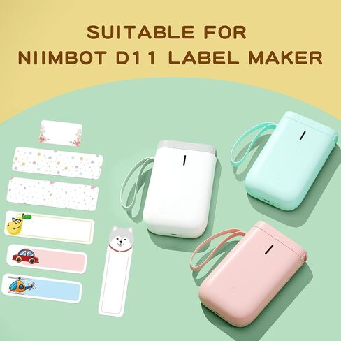 NIIMBOT Labels for D11/D110/D101 Label Maker, Waterproof, Oil-Proof Sticker Labels for JADENS D110&D11 Label Maker, Refill Label Paper 0.55'' x 1.57''(14x40mm), 1 Roll of 160 (CuteProne) in Kuwait