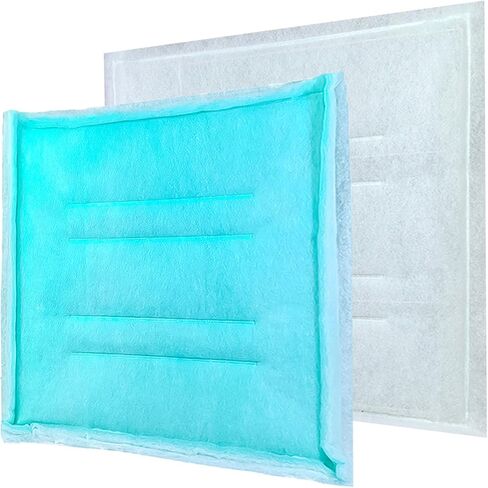 AUC Paint Booth Tacky Intake Filter Pad Series 55، 20 بوصة × 20 بوصة (20 / علبة) مرشح سحب حجيرة الرش مع إطار دعم الأسلاك الداخلية in Kuwait