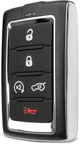 استبدال مفتاح Fob عن بعد مناسب لسيارة Jeep Grand Cherokee L Wagoneer 2021 2022 2023، 433MH للتحكم عن بعد للدخول بدون مفتاح استبدال 68469565، 68377534 FCC ID: M3NWXF0B1 in Saudi Arabia
