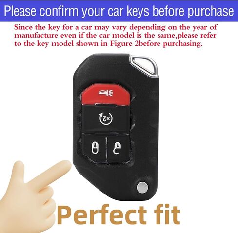 Compatible with Jeep Key Fob Cover,Leather Keychain Soft TPU Protection Key Case for 2018 2019 2020 2021 2022 2023 Jeep Wrangler Gladiator JL JLU Rubicon 4 Buttons Smart Key,A Green in Saudi Arabia