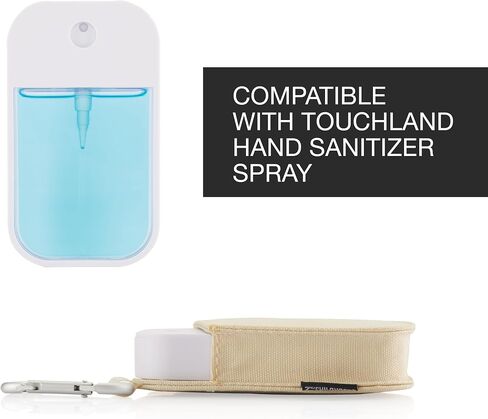 Travel Size Holder Case for Touchland Hand Sanitizer Mist Spray, 1FL OZ – Protective Mini Pouch, Keychain Fashion Accessory in Kuwait