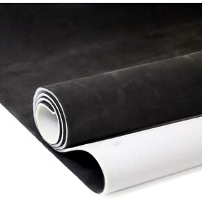 Suede Auto Headliner Fabric 96" L × 60" W with Foam Backing - Black Interior Replacement Material for Car/Truck/SUV/RV Roof, Tube Packaging - Home Repair/DIY Headliner Material in Saudi Arabia