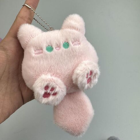 Men Women Super Cute Cartoon Cat Keychain, Funny Novelty Cat Keychain Soft Bag Pendant Backpack Decoration Gifts in Saudi Arabia