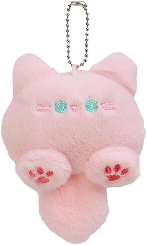 Men Women Super Cute Cartoon Cat Keychain, Funny Novelty Cat Keychain Soft Bag Pendant Backpack Decoration Gifts in Saudi Arabia