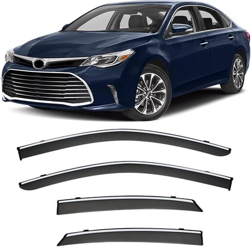 Window Visors for Toyota Avalon MK4-XX40 2013-2018 Deflectors Extra Durable Vent Shade Weather Protection,Wind Noise Reduction Tape-On Window Deflectors in Saudi Arabia