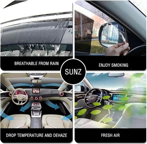 Window Visors for Toyota Avalon MK4-XX40 2013-2018 Deflectors Extra Durable Vent Shade Weather Protection,Wind Noise Reduction Tape-On Window Deflectors in Saudi Arabia