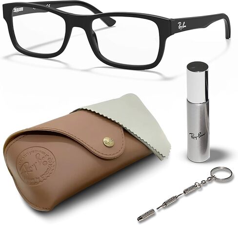 Ray-Ban RB5268 Square Shape Acetate Eyeglasses with Official Eyewear Kit in Saudi Arabia