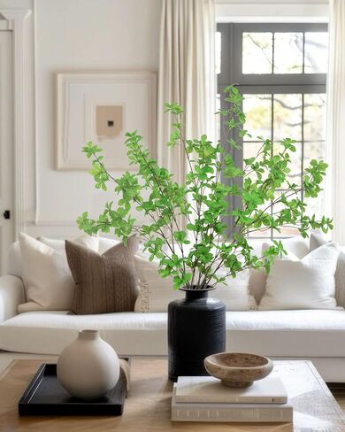 DuHouse 4Pcs Fall Greenery Stems 32" Artificial Fall Leaves Stems Branches for Vase Filler Home Decor Table Centerpieces Garden Decoration in Saudi Arabia