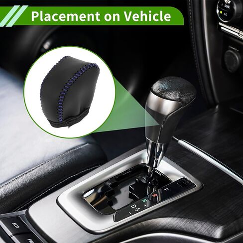 Gear Shift Knob Cover for Lexus NX250 2022-2023 Anti-Slip Black Blue Stick Shifting Handle Protector Faux Leather 1 Pc in Saudi Arabia