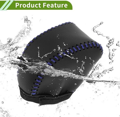 Gear Shift Knob Cover for Lexus NX250 2022-2023 Anti-Slip Black Blue Stick Shifting Handle Protector Faux Leather 1 Pc in Saudi Arabia
