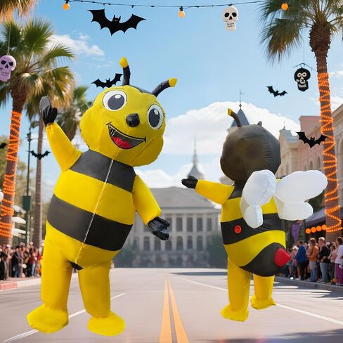 Bee Costume Adult Bumblebee Costume Men Women Inflatable Costumes For Cosplay Party Halloween Christmas in Saudi Arabia