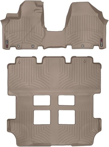 WeatherTech Custom Fit FloorLiners for Honda Odyssey - Full Set (443471-443412), Black in Saudi Arabia