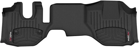 WeatherTech Custom Fit FloorLiners for Isuzu N-Series - 1st Row - Over The Hump (4416481V), Black in Saudi Arabia