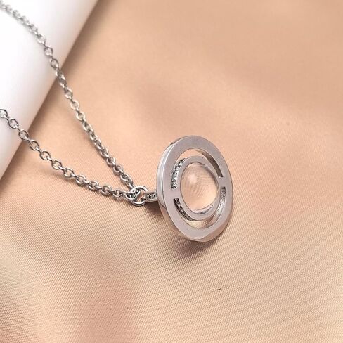 Saturn Pendant Necklace for Women Glass Bead Pendant Necklace Sweater Chain Jewelry for Women Planetary Element Necklace Jewelry for Mother Wife Sister Daughter in Saudi Arabia