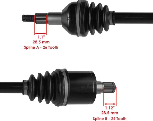 Caltric Front Rear Left and Right CV Joint Axle Compatible with Can-am Outlander 1000 4X4 XMR 2013 2014 2015-2018 in Saudi Arabia