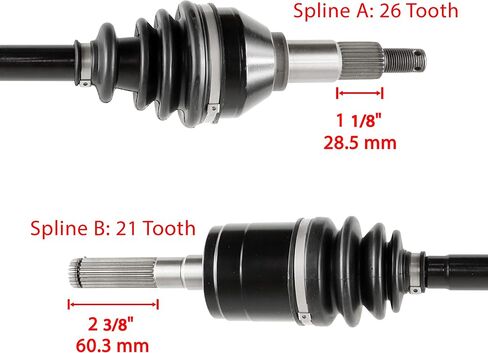 Caltric Front Rear Left and Right CV Joint Axle Compatible with Can-am Outlander 1000 4X4 XMR 2013 2014 2015-2018 in Saudi Arabia