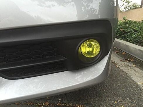 غطاء ملون من الفينيل مسبق القطع من SlickMod لسيارة Honda Civic Foglights 2016-2020 (أصفر) in Saudi Arabia