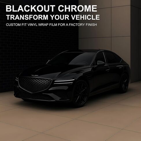 BOGAR TECH DESIGNS Lower Side Chrome Delete Overlay Compatible with Genesis G80 2021-2025, Gloss Black in Saudi Arabia