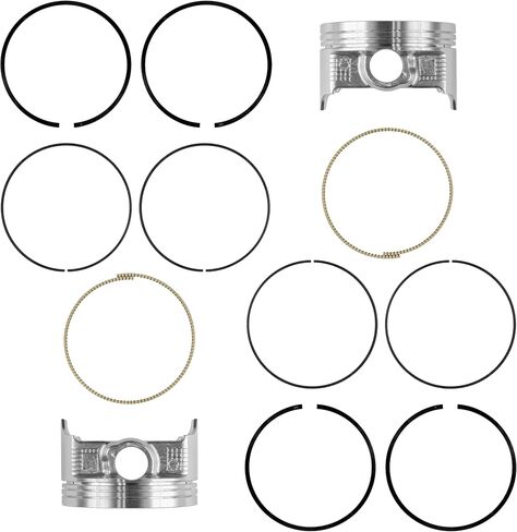 Caltric Front Rear Cylinder Piston Ring Compatible with Kawasaki Brute Force 750 KVF750 4X4i 2005 2006-2011 in Saudi Arabia