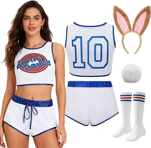 Women Lola #10 Movie Basketball Jersey Halloween Cosplay Costume in Saudi Arabia