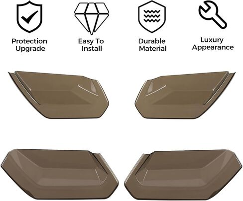 ECOTRIC Smoke Rear Tail Light Lens Compatible with 2014-2019 Corvette C7 Rear Taillight Kit Smoked Lens Protection Cover Accessories Acrylic in Saudi Arabia