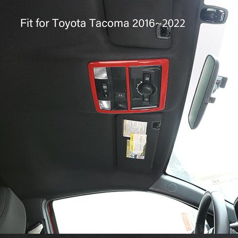 Interior Car Accessories Fit for Toyota Tacoma 2016 2017 2018 2019 2020 2021 2022 2023 Front Row Roof Reading Light Panel Trim Red in Saudi Arabia