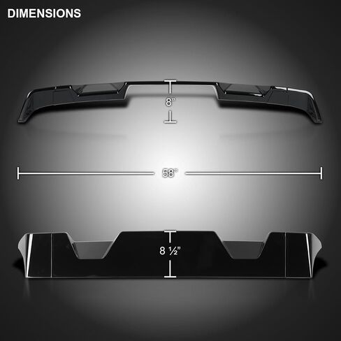 Spec-D Tuning Glossy Black ABS Cab Roof Spoiler for 2014-2021 Toyota Tundra Models in Saudi Arabia