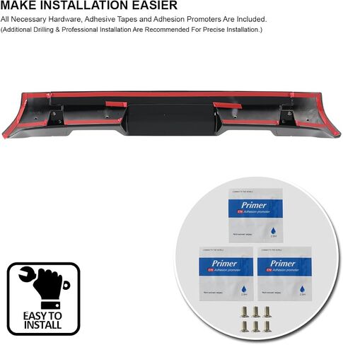 Spec-D Tuning Glossy Black ABS Cab Roof Spoiler for 2014-2021 Toyota Tundra Models in Saudi Arabia