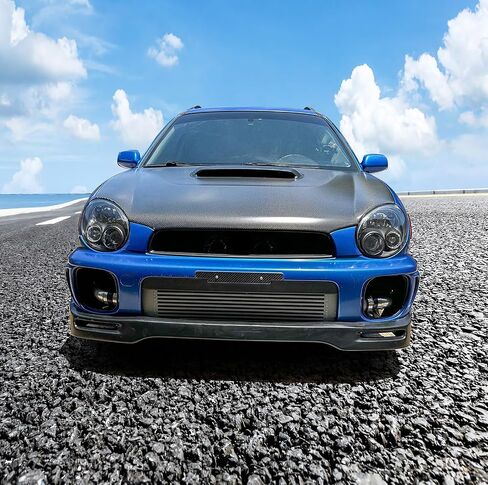 الشفة الأمامية الممتصة للصدمات متوافقة مع 2002-2003 Subaru Impreza WRX Sedan/RS Sedan، لا تناسب Wagon، STI Style PU غير مصبوغ الشفة الأمامية المفسد الفاصل من IKON MOTORSPORTS in Saudi Arabia