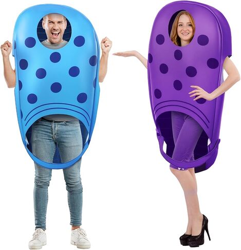 Blue Halloween Garden Beach Shoe Costume 47 x 29 inch Funny Halloween Costume Garden Shoe Cosplay Clog Outfits in Saudi Arabia