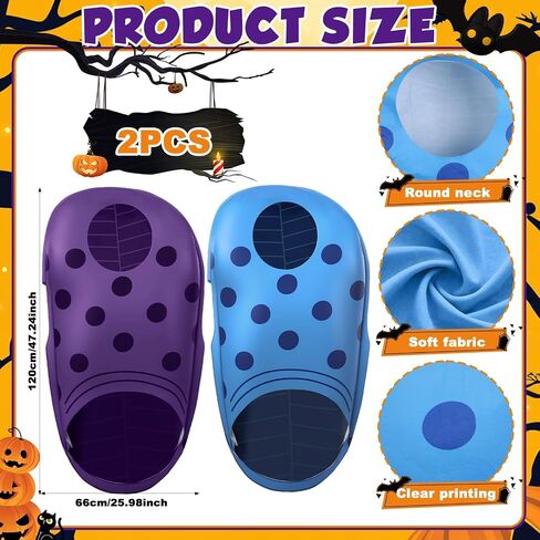 Blue Halloween Garden Beach Shoe Costume 47 x 29 inch Funny Halloween Costume Garden Shoe Cosplay Clog Outfits in Saudi Arabia