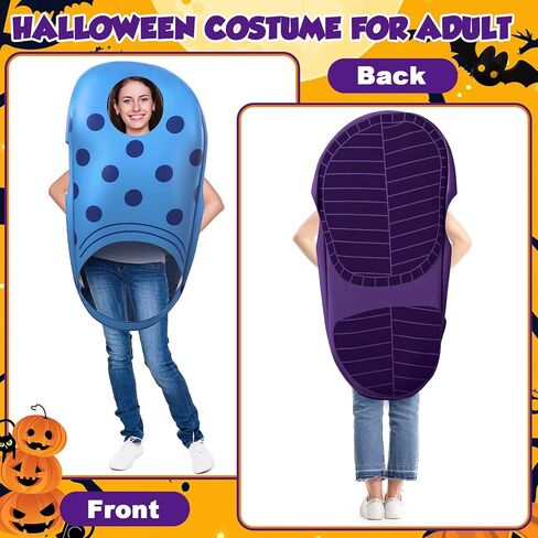 Blue Halloween Garden Beach Shoe Costume 47 x 29 inch Funny Halloween Costume Garden Shoe Cosplay Clog Outfits in Saudi Arabia
