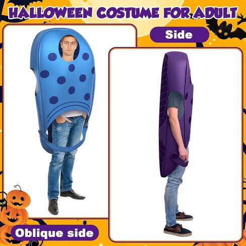 Blue Halloween Garden Beach Shoe Costume 47 x 29 inch Funny Halloween Costume Garden Shoe Cosplay Clog Outfits in Saudi Arabia